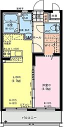 マリア・レ・セーナ 1LDKの間取図画像