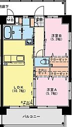 (仮称)潮見町Sマンション 2LDKの間取図画像