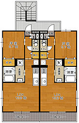 Y&Mオルテンシア 1LDKの間取図画像