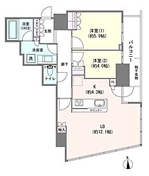 間取図画像 2LDK