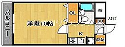 ラヴィリンス 1Kの間取図画像