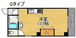 アーク住之江 ワンルームの間取図画像