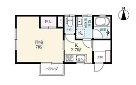 コスモハイツふじVI 101 ｜ 佐賀県多久市北多久町大字多久原（賃貸アパート1K・1階・26.08㎡） その2