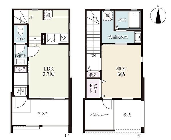 ロワイヤル小城 F｜佐賀県小城市小城町松尾(賃貸アパート1LDK・1階・47.78㎡)の写真 その2