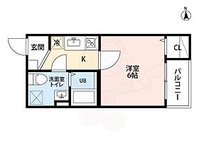 愛知県名古屋市中川区柳島町１丁目（賃貸アパート1K・2階・22.00㎡） その2