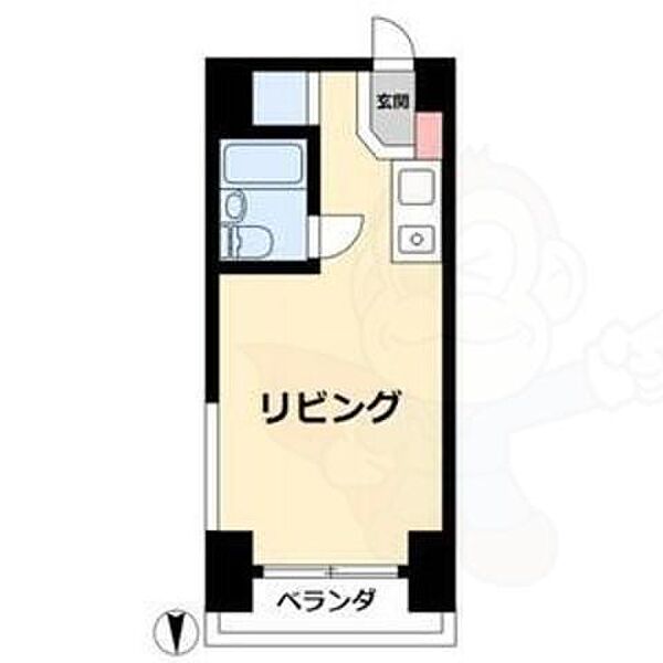 プレスイン正木 ｜愛知県名古屋市中区正木２丁目(賃貸マンション1R・1階・13.19㎡)の写真 その2