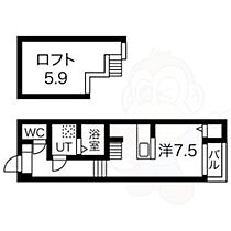 愛知県名古屋市西区江向町５丁目（賃貸アパート1K・1階・22.26㎡） その2