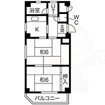 日興ビル  ｜ 愛知県名古屋市中村区亀島２丁目（賃貸マンション2K・4階・40.77㎡） その2