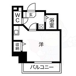 グレイス吹上 1Kの間取図画像