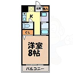 間取図画像 1K