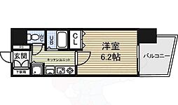 プレサンス桜通アベニュー 1Kの間取図画像