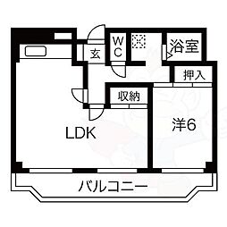 間取図画像 1LDK