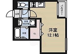スワローハイム岩塚 ワンルームの間取図画像