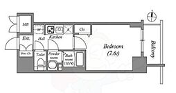 SHOKEN Residence名古屋 太閤通 1Kの間取図画像