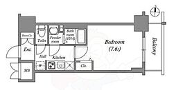 SHOKEN Residence名古屋 太閤通 1Kの間取図画像
