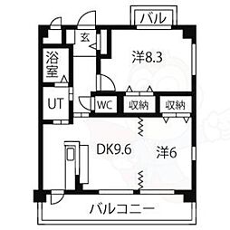 ピースハイランド 2DKの間取図画像