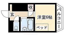 ドーミー名古屋3 1Kの間取図画像