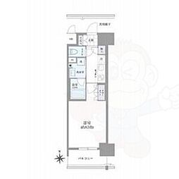 OKBアヴェニール菊井町 1Kの間取図画像