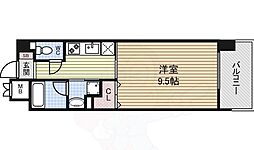 CASTELLOLUSSO ワンルームの間取図画像