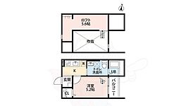 ブランフィーユ 1Kの間取図画像