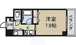 AXIS桜通内山 1Kの間取図画像