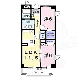 プリーザント 2階/-