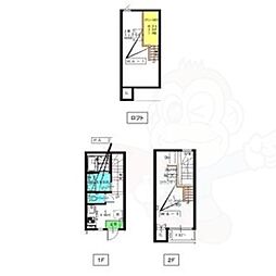 リバティヒル ワンルームの間取図画像