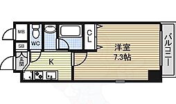 CITYSPIRE名駅前 1Kの間取図画像