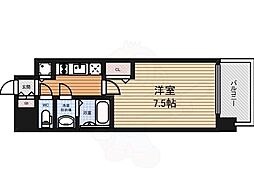 プレサンス大須観音 1Kの間取図画像