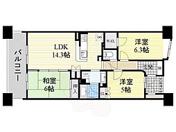 グランカーサ上前津 3LDKの間取図画像