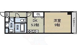 RESIDIA東桜 1DKの間取図画像