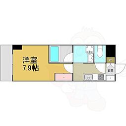 S-FORT熱田六番 1Kの間取図画像