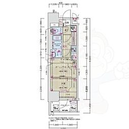 プレサンス上前津グレース 1DKの間取図画像