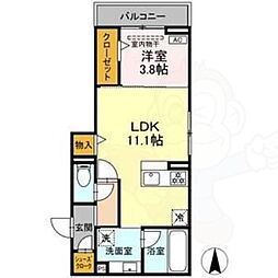 Novella 1LDKの間取図画像