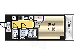 プレサンス久屋大通公園セラフィ 1Kの間取図画像