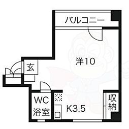 金城ビル 3階/-
