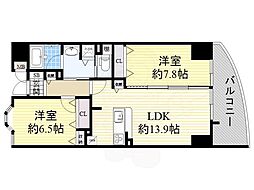 さくらヒルズフジミ 2LDKの間取図画像