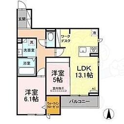 仮D-room京田町 2階