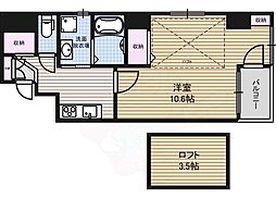 casaluca 1Kの間取図画像