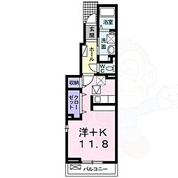 グリーンヴェール ワンルームの間取図画像