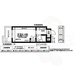 パティオ101 1Kの間取図画像