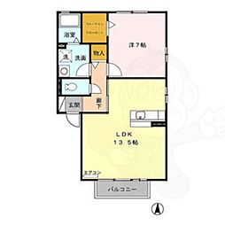 グラン・シャリオ 1LDKの間取図画像