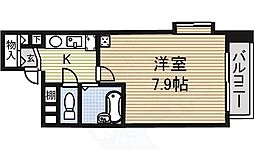 シテイライフ田代 1Kの間取図画像