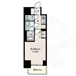S-RESIDENCE葵 1Kの間取図画像
