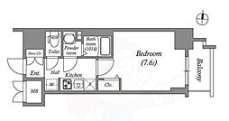 SHOKEN Residence名古屋 太閤通 1Kの間取図画像