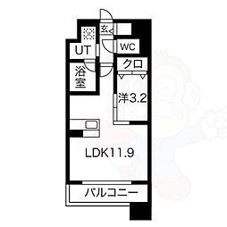 ポルタニグラ千種 1LDKの間取図画像