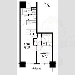 ロイヤルパークス千種 1LDKの間取図画像