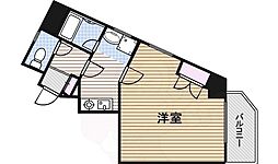グランデ・泉 1Kの間取図画像