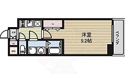 プレサンス栄フェル 1Kの間取図画像