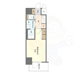 S-RESIDENCE名古屋菊井aline 1Kの間取図画像